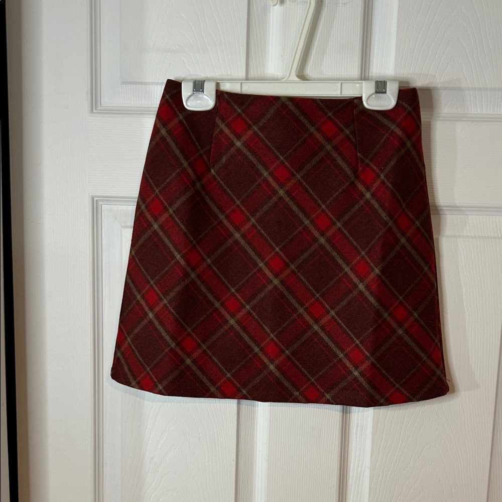 Plaid Red Skort NWT